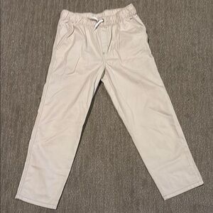 Cat & Jack Sz 14 Boy's Cream Drawstring Pants
